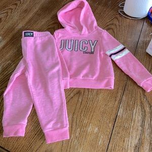 Juicy Couture 2 pc Jogger Set